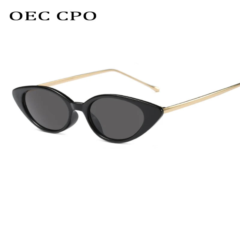 Óculos de Sol Feminino Cat Eye – Design Moderno, Armação Pequena, Estilo Moderno com Proteção UV400