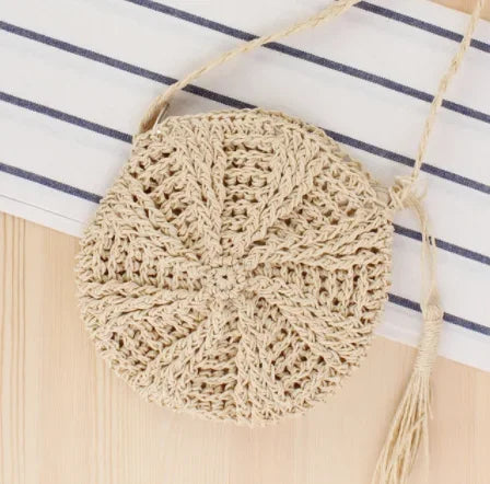 Straw Bags for Women 2023 Summer Hand-Woven Rattan Bag Handmade Woven Purse Wicker Beach Bag Bohemia Bali Handbag bolsos mimbre