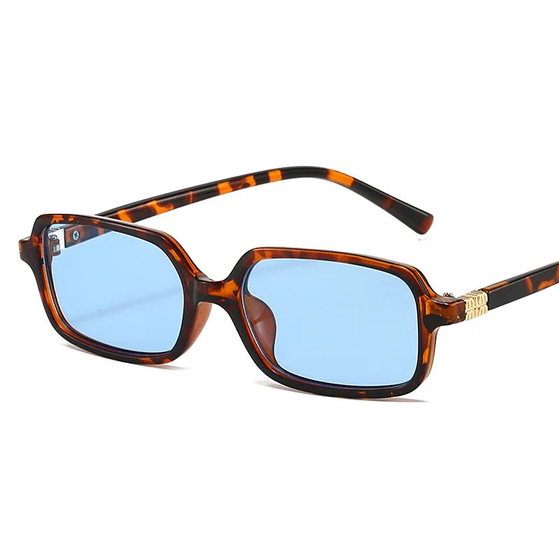 Óculos de Sol Femininos Retangulares – Estilo Vintage, Design Cat Eye